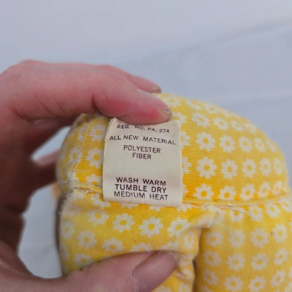 Vintage 1975 Fisher Price Honey Lap Sitter Doll Yellow Cloth Body Blue Eyes‎ Boy